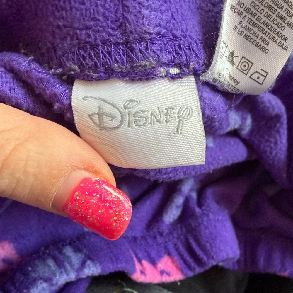 Disney Purple Pajama Bottoms with Pink/Light Purple Bow Print size medium - Picture 4 of 5